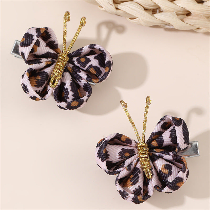 Natural Style Bow-Shaped Polyester Hair Clip for Girls with Ruffled and Mesh Details, Duckbill Hairpin in Princess Collection