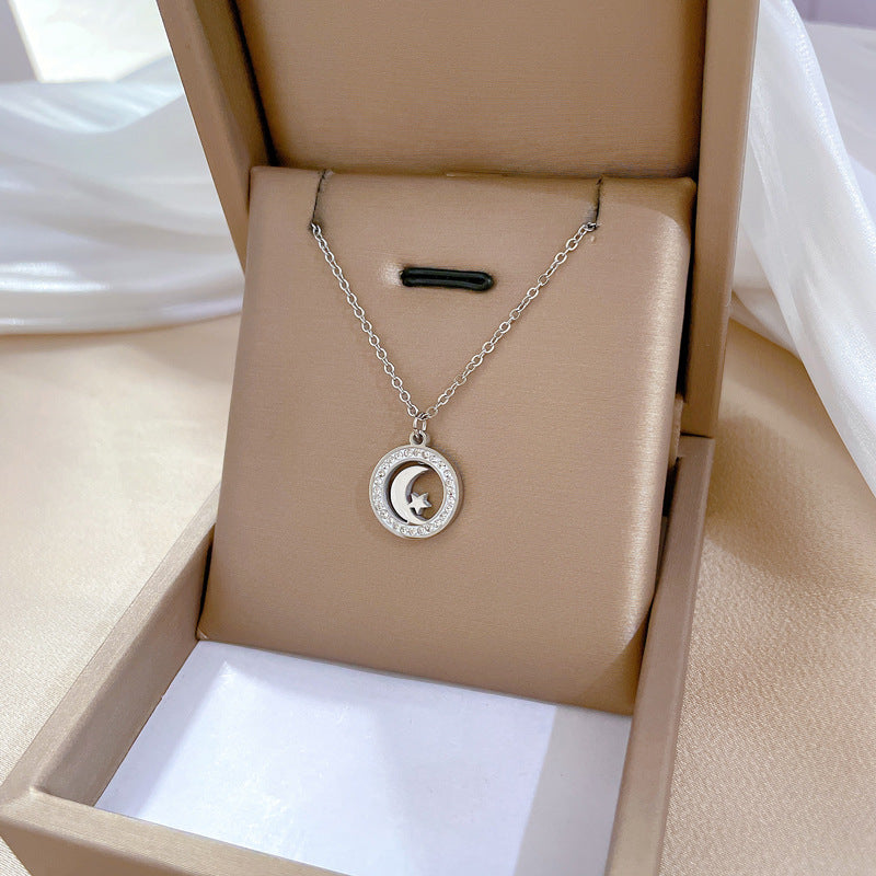 Minimalist Plated Titanium Steel Geometric Collar Necklace Unisex
