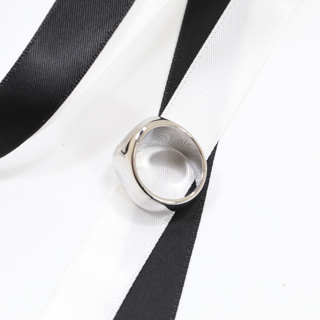 Anello Da Donna Minimalista Casual Ovale Geometrico Placcato Acrilico
