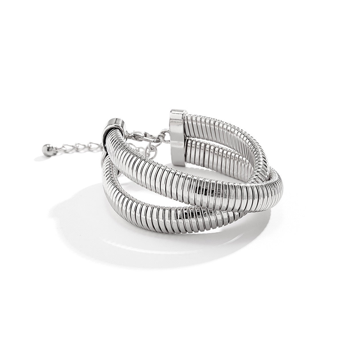Collana girocollo da donna con catena a serpente geometrica minimalista