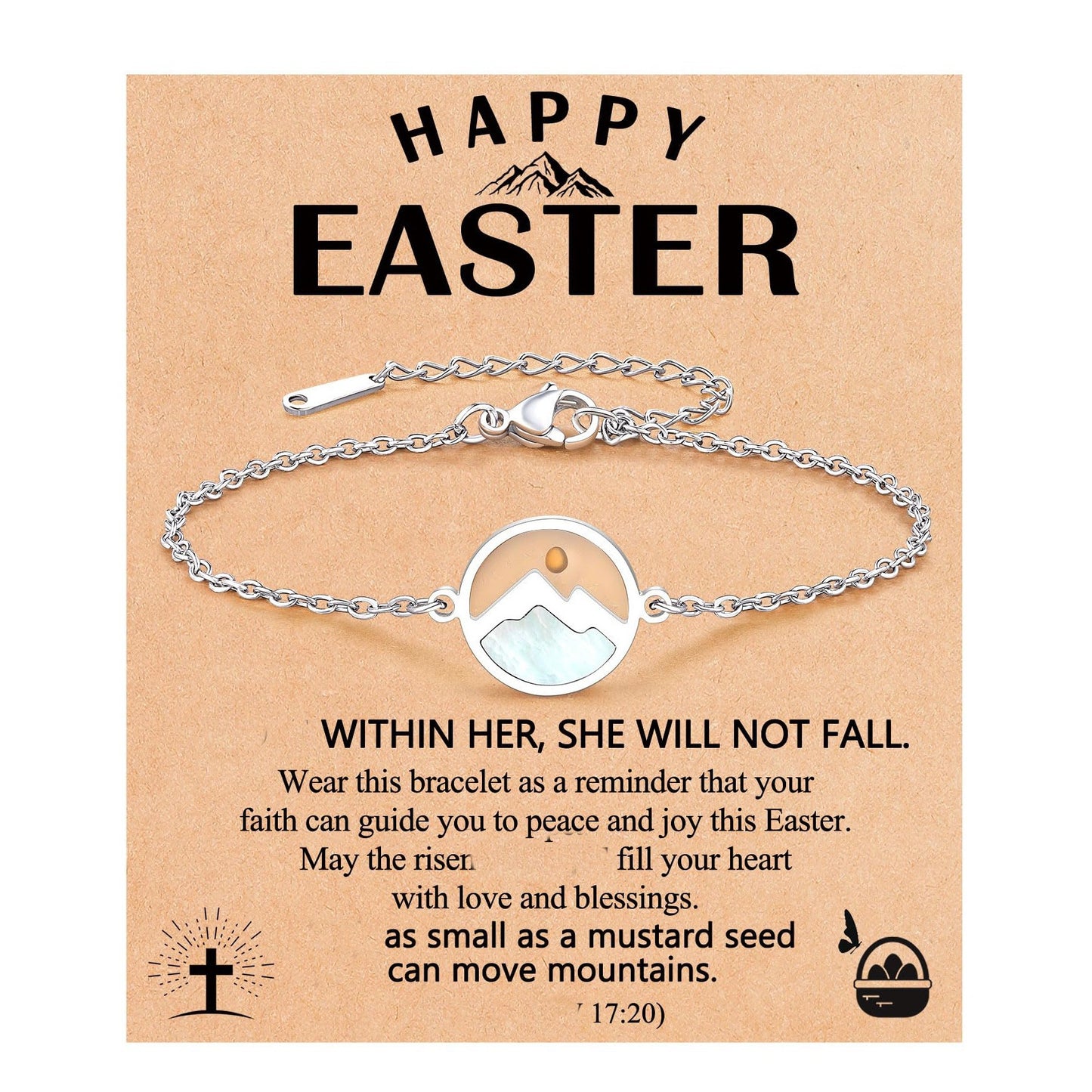 Minimalist Geometric Floral Stainless Steel Plated Adjustable Bracelet with Lobster Clasp Charm Bar