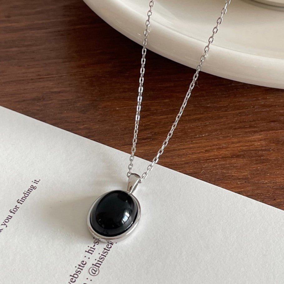Collana con ciondolo a puzzle geometrico placcata in argento sterling 925 stile bohémien vintage con catena a sfere