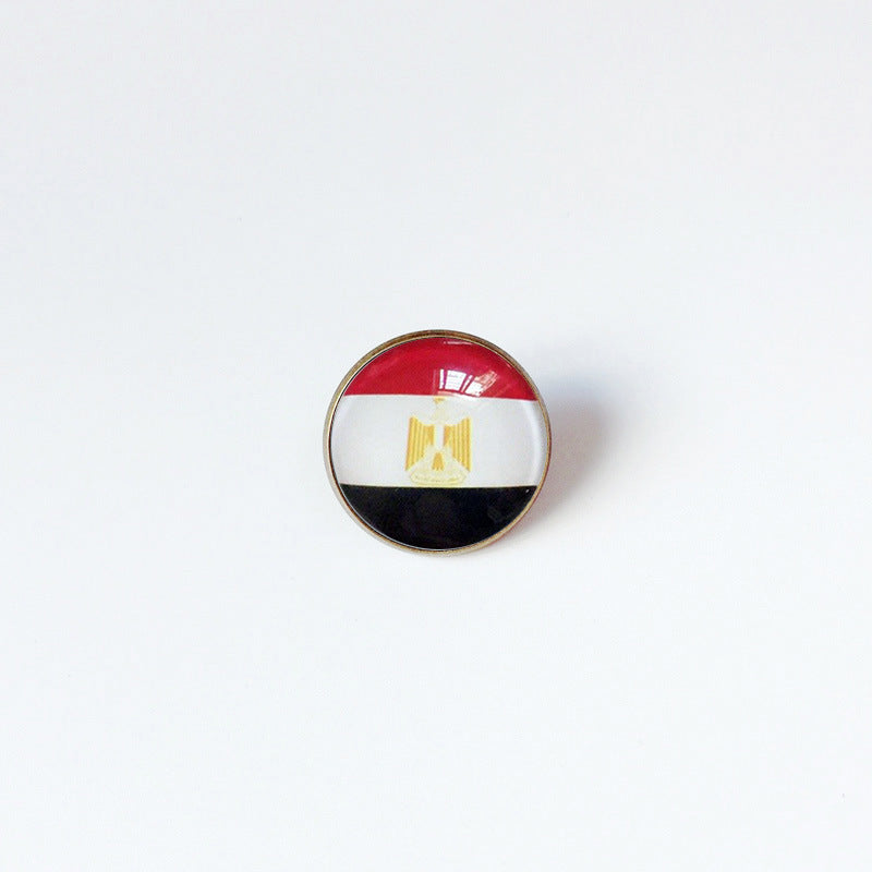 Pin de Solapa de Aleación Esmaltado Personalizado con Diseño de Bandera del Mundo para Hombres y Mujeres