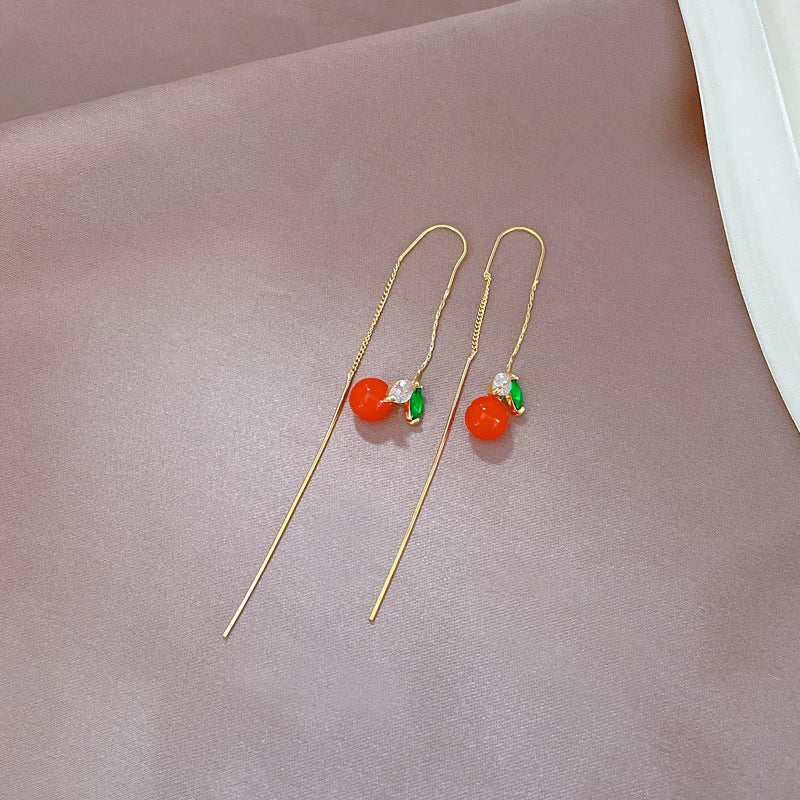 Pendientes colgantes geométricos elegantes para mujer con incrustaciones de diamantes de imitación y base de cobre chapado en oro