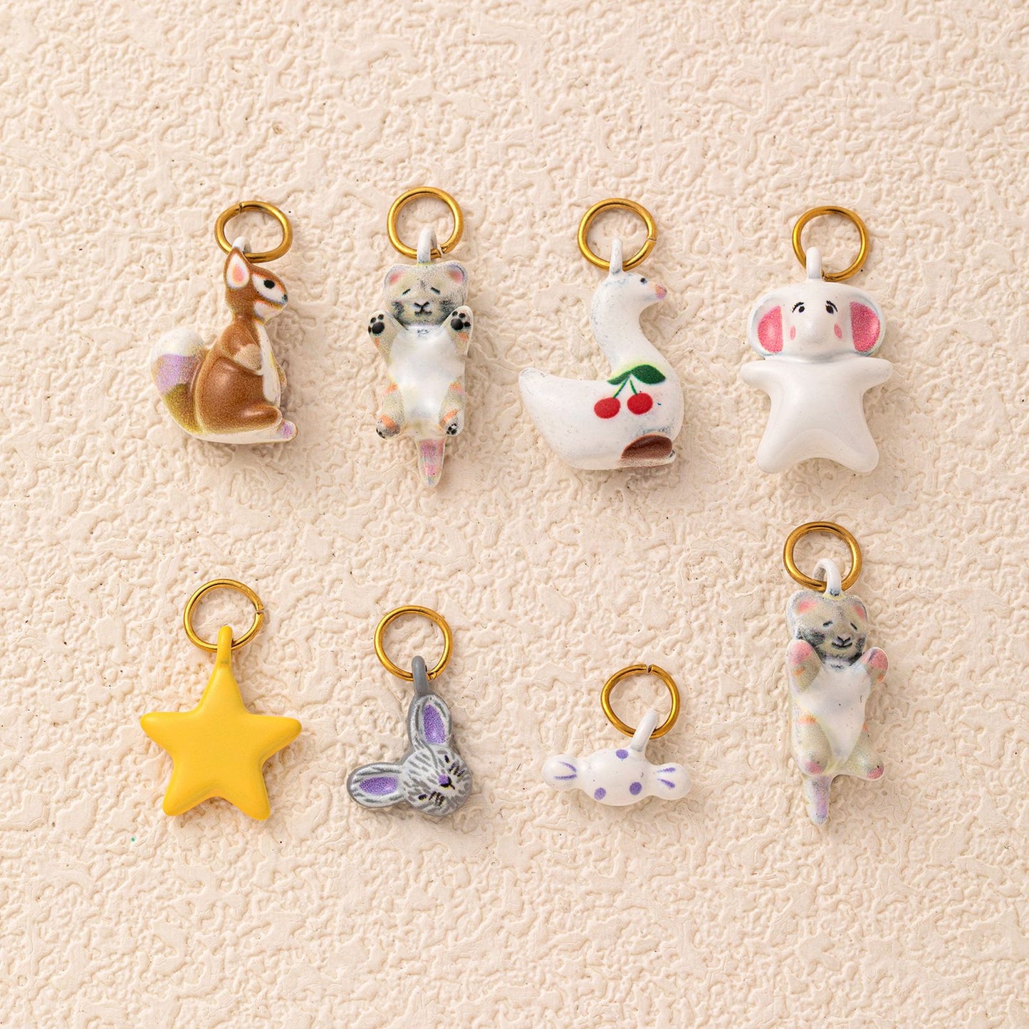 Luxury Casual Animal Star Stainless Steel Plated Pendant Necklace 18K Gold
