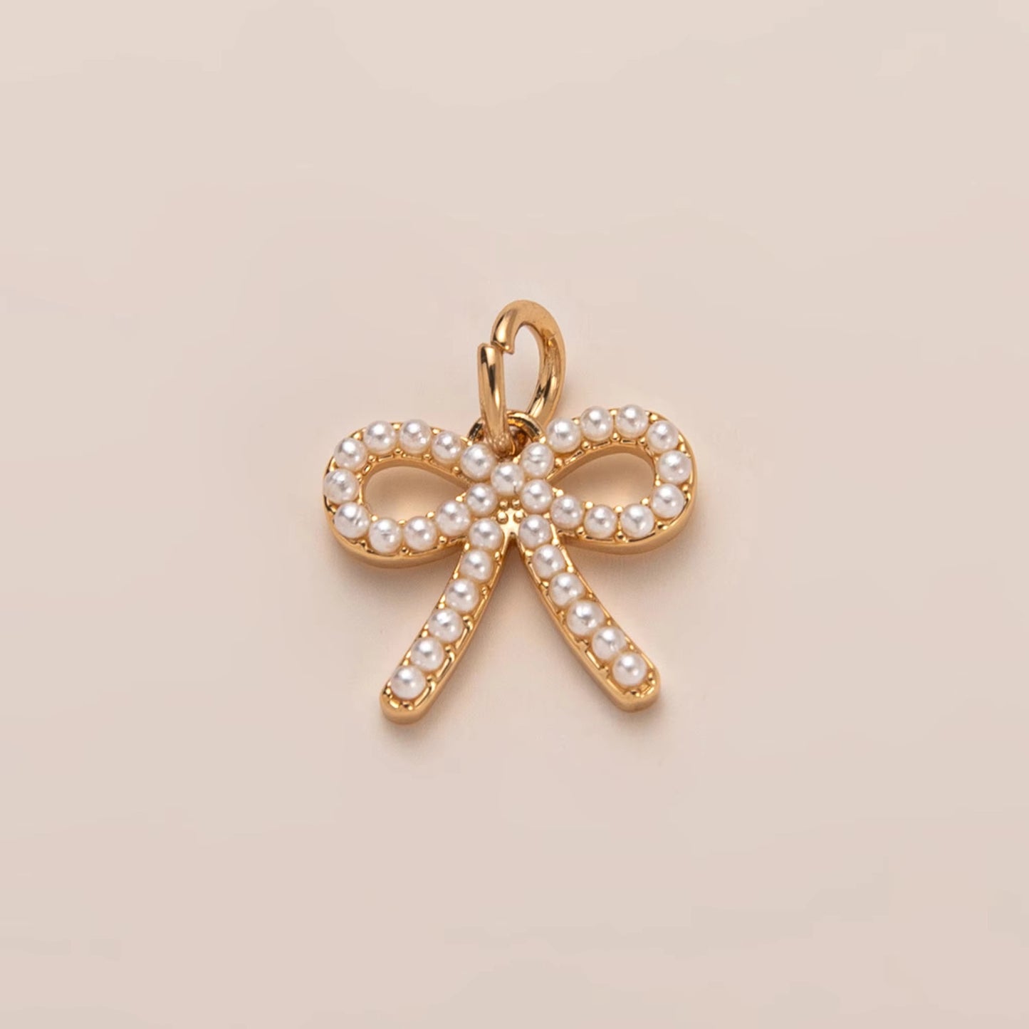 Minimalist Floral Pattern Brass PVD Plated Charm Bar