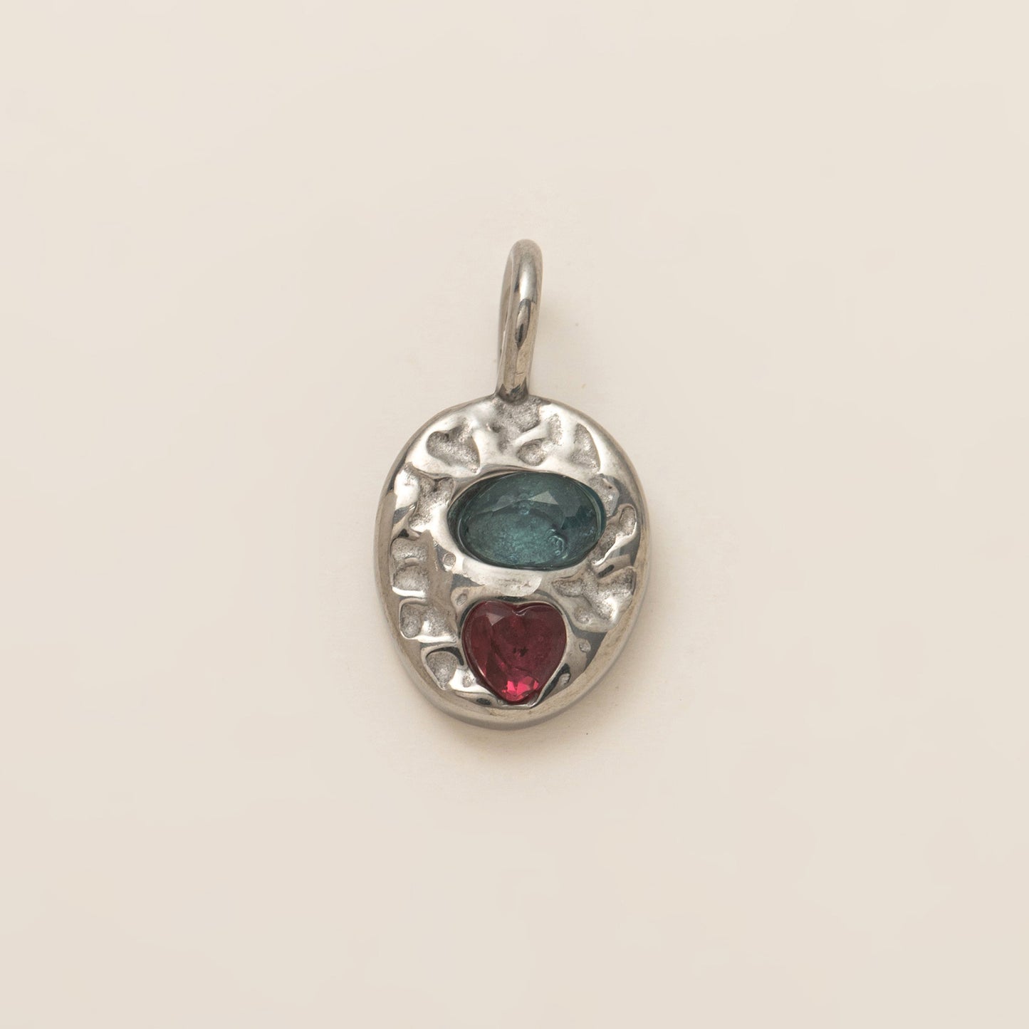 Vintage 18K Gold Plated Stainless Steel Cubic Zirconia Abstract Charm Bar