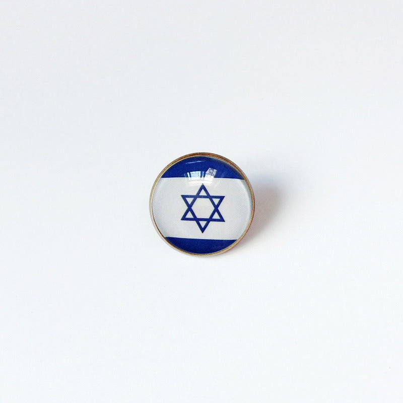 Pin de Solapa de Aleación Esmaltado Personalizado con Diseño de Bandera del Mundo para Hombres y Mujeres