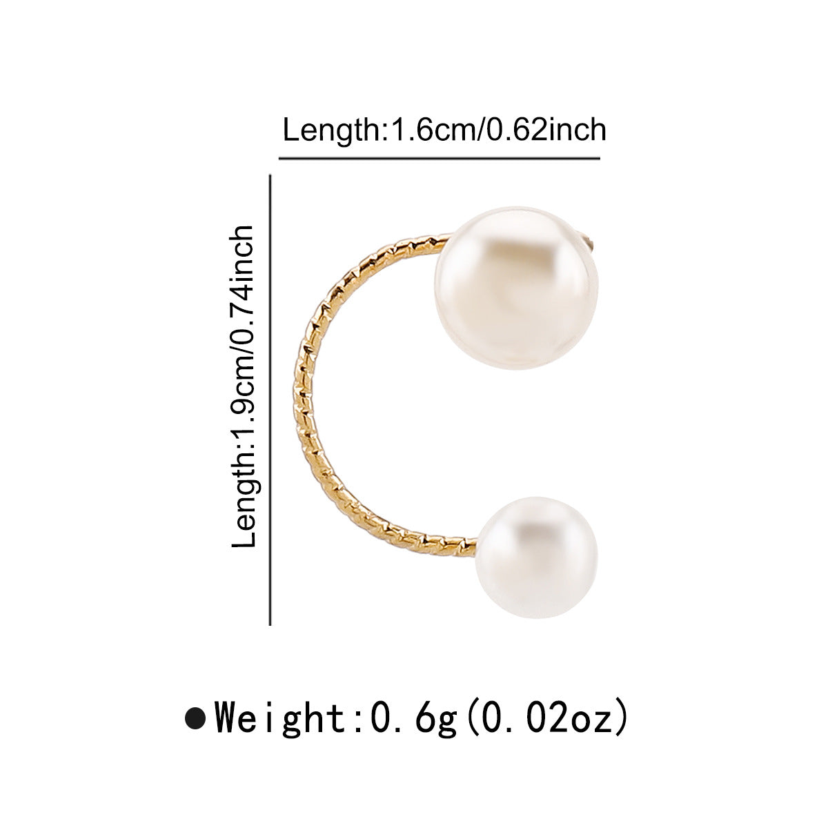 Orecchini a clip per donna a forma di stella, minimalisti e dolci, in lega con strass e perle simulate