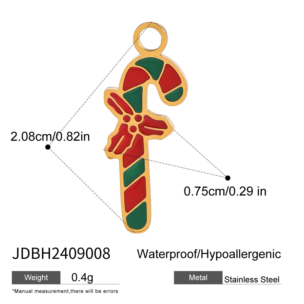 Fashionable Christmas Snowflake and Santa Bell Stainless Steel Bracelet for Women with Plated Finish