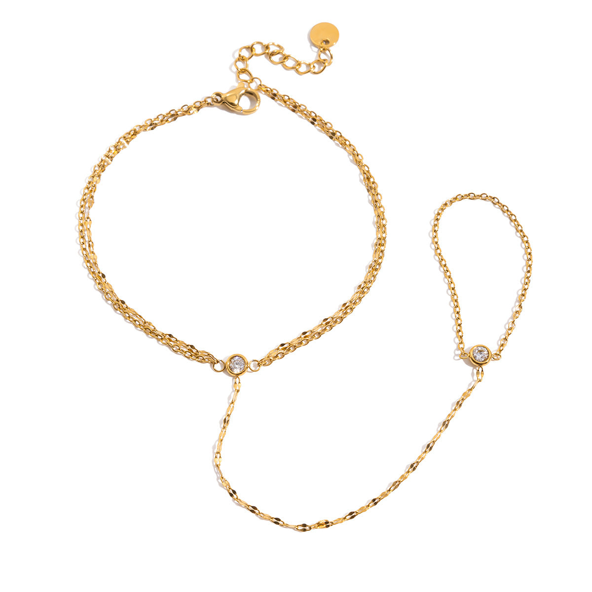 Elegant Heart-Shaped Titanium Steel Bracelet for Women with Plated Finish, Minimalist Geometric Design Fashion Accessory