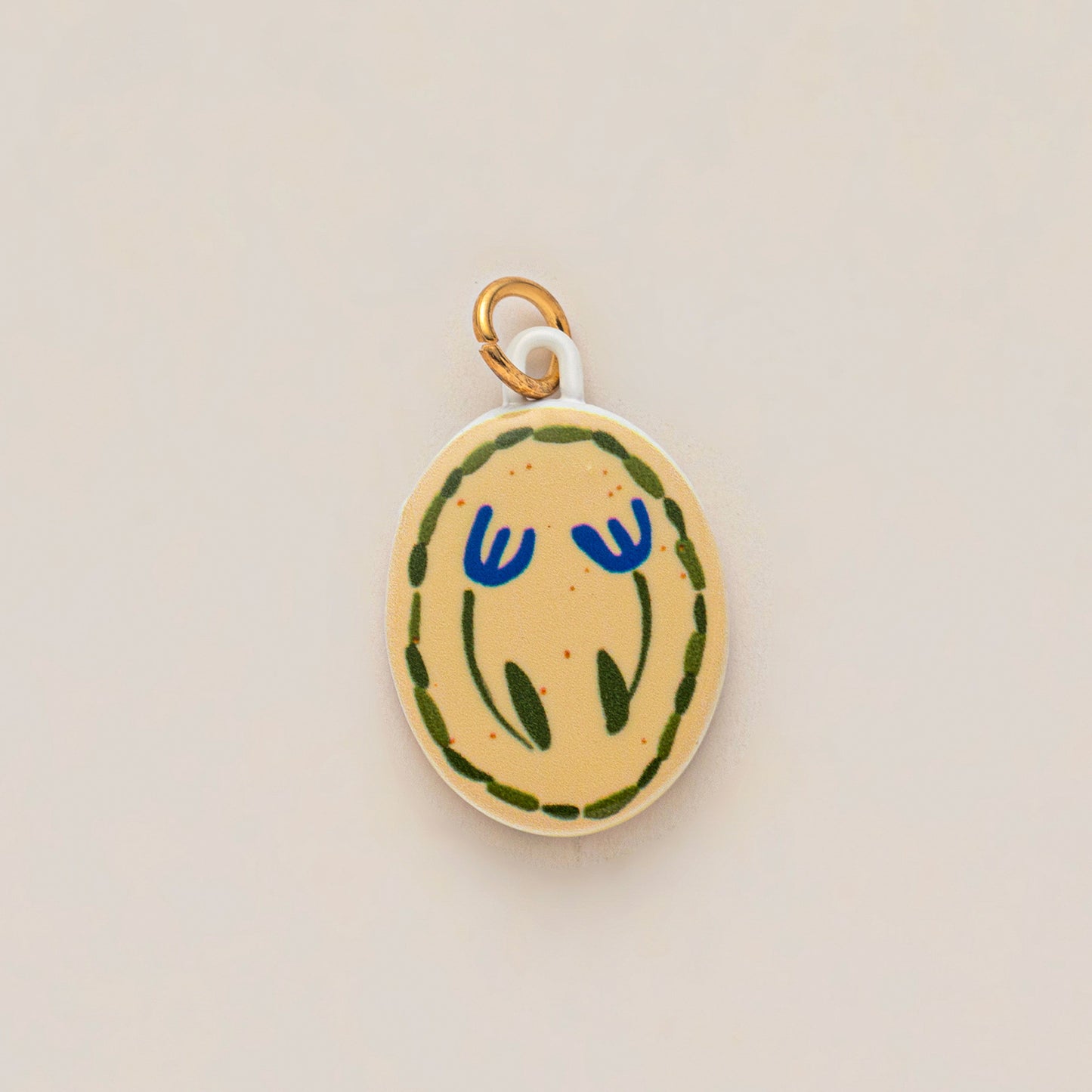 Vintage Artistic Round Geometric Animal Floral Cartoon Brass Plated Pendant Necklace