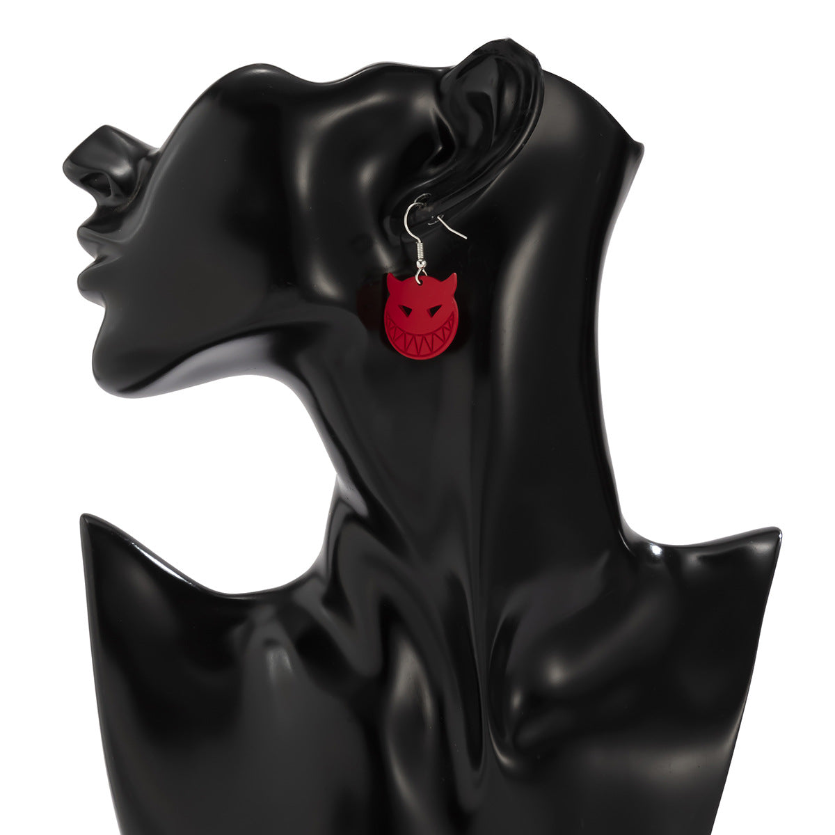 Orecchini da donna dolci e audaci, a forma di fantasmi o demoni, con ragnatele e teschi vintage, in lega con finitura placcata, per Halloween