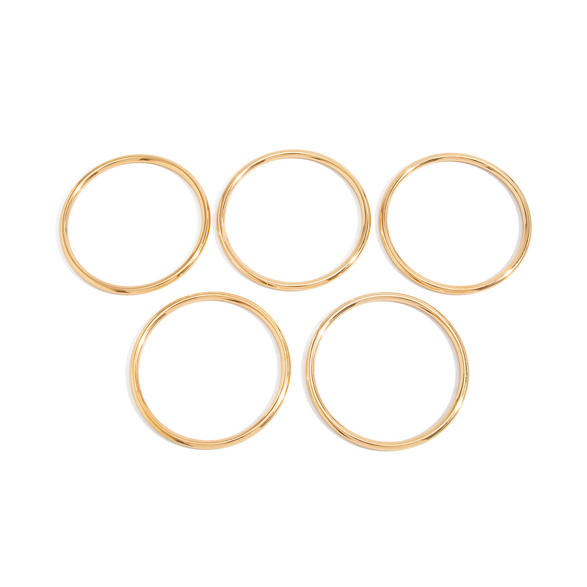 Minimalist Geometric Iron Plated Bangle Bracelet