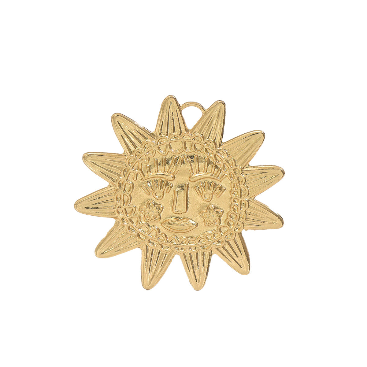 Anillo de cobre minimalista con forma de girasol y chapado en oro para mujer, joyería de moda con banda abierta ajustable