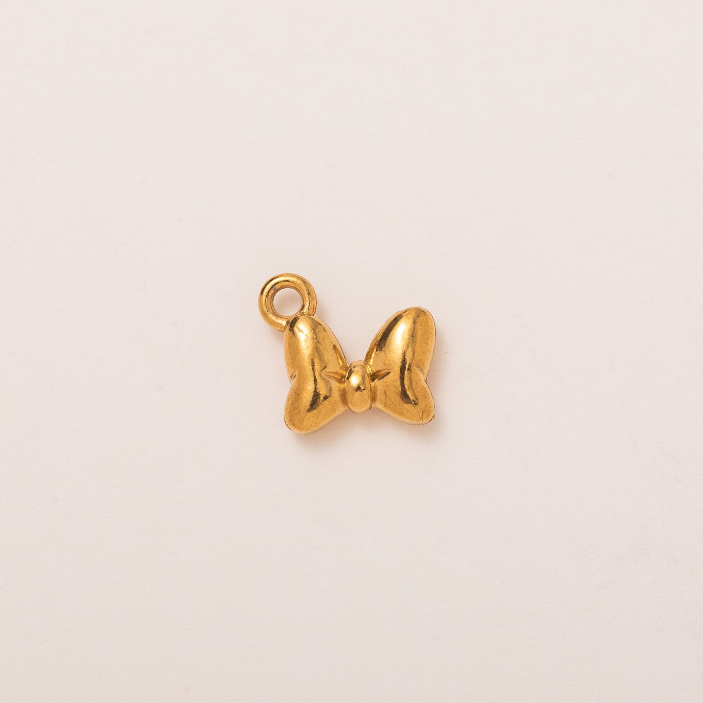 Ciondolo a cuore geometrico in acciaio inossidabile placcato oro 18 carati PVD vintage
