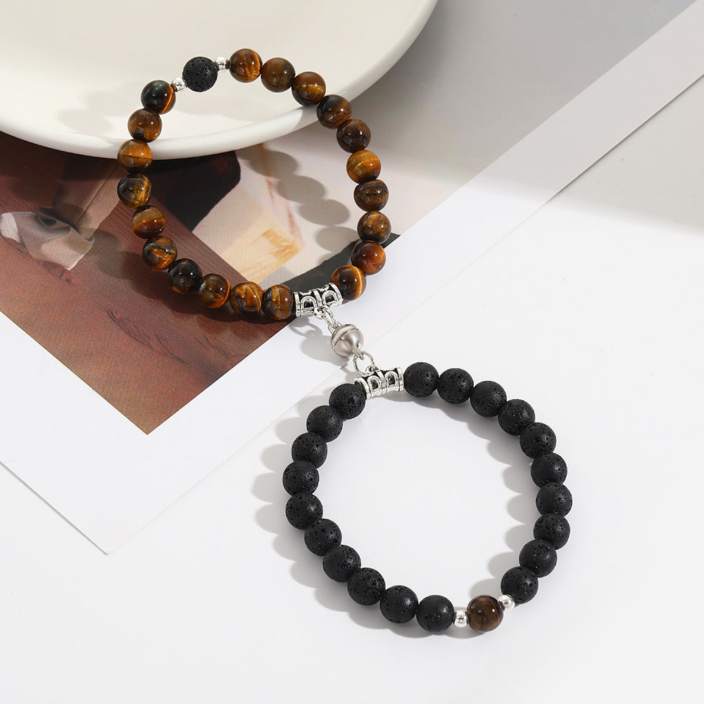Geometric Round Turquoise Plated Bracelet Set