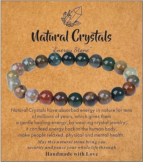 8mm Natural Turquoise Round Bead Stretch Bracelet Unisex Geometric Handmade Jewelry