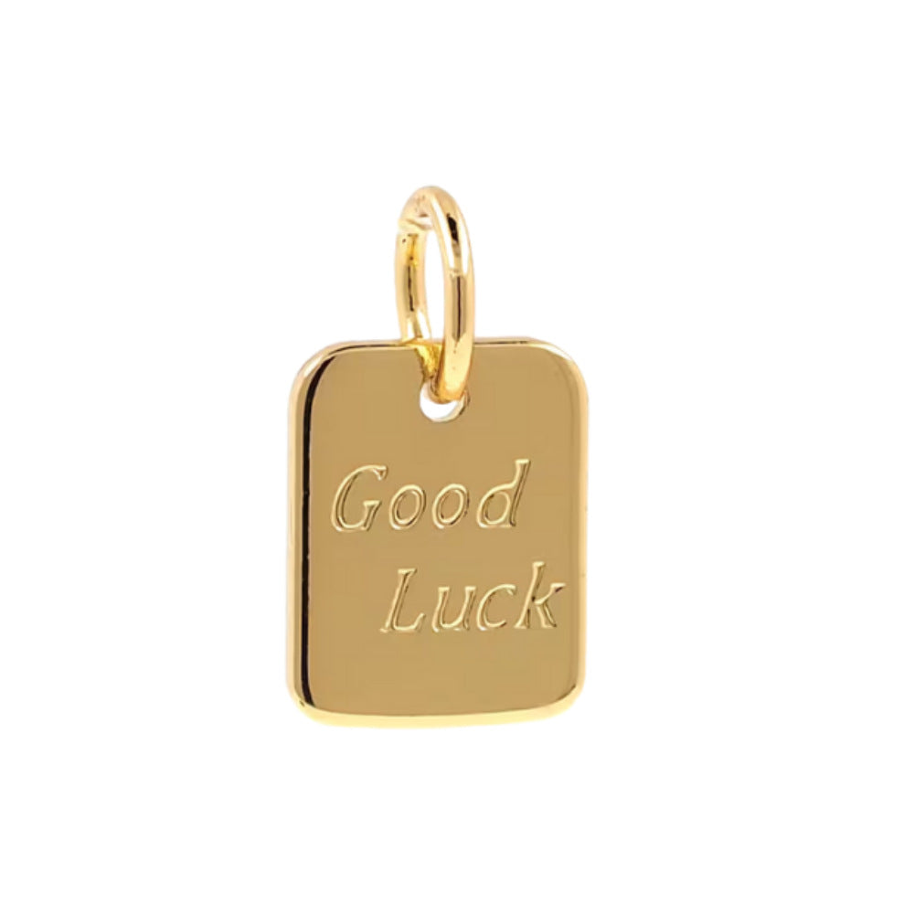 Vintage Cartoon Animal Brass 18K Gold Plated Drip Oil Pendant Charm Bar