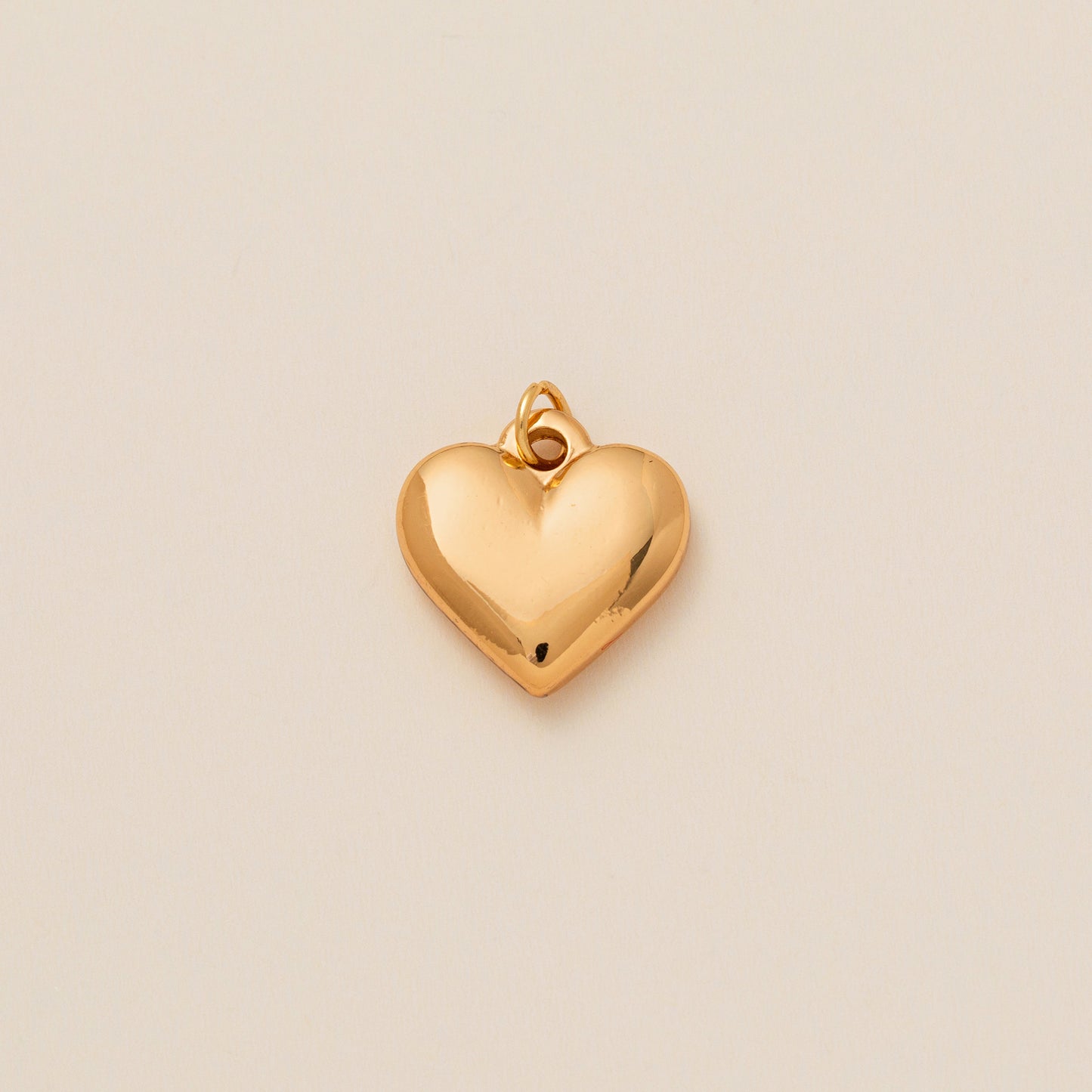 Minimalist Heart and Butterfly Brass and Ceramic Pendant Necklace