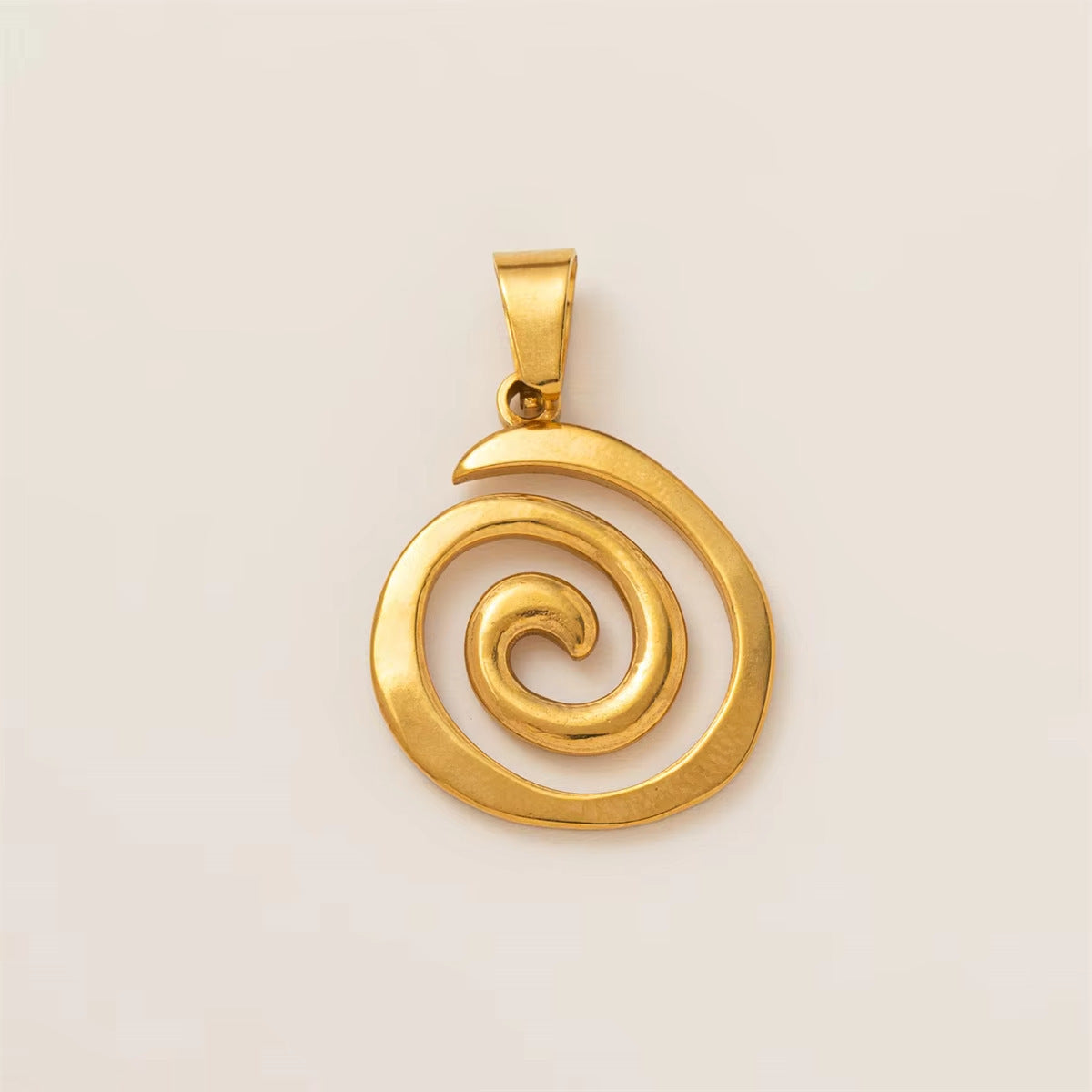 18K Gold Plated Stainless Steel Ocean Series Charm Bar Pendant