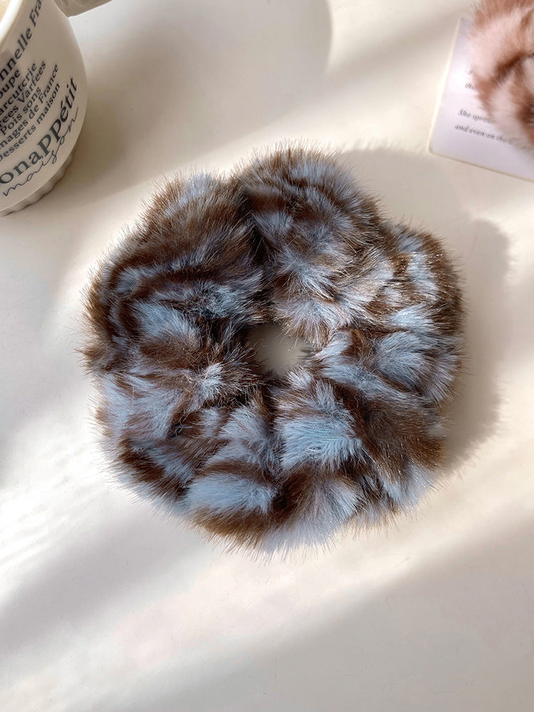 Morbido Elastico per Capelli in Peluche da Donna con Fascia Elastica e Design Rotondo Minimalista per un look Casual e da Ufficio