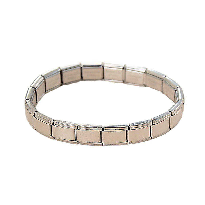 Cute Animal Planet DIY Charm Bar Stainless Steel Plated Bracelet Strap Unisex Gift