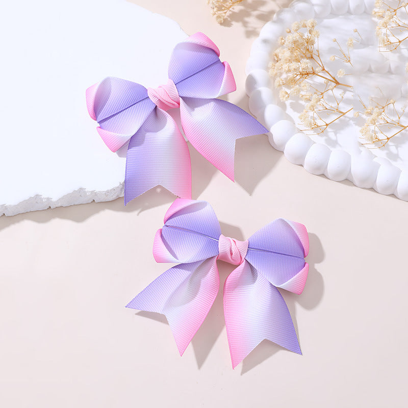 Simpatica Clip per Capelli a Forma di Fiocco per Bambine Realizzata in Tulle con Dettagli Arricciati e a Rete con Chiusura a Molla, Adatta a Bambini dai 3 ai 10 Anni