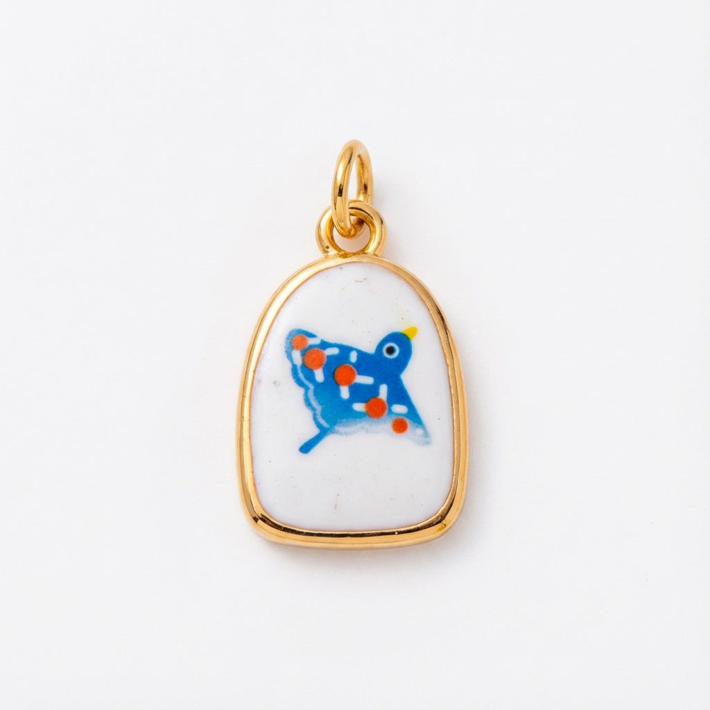 Vintage Plated Drip Oil Brass Fruit Cartoon Charm Bar