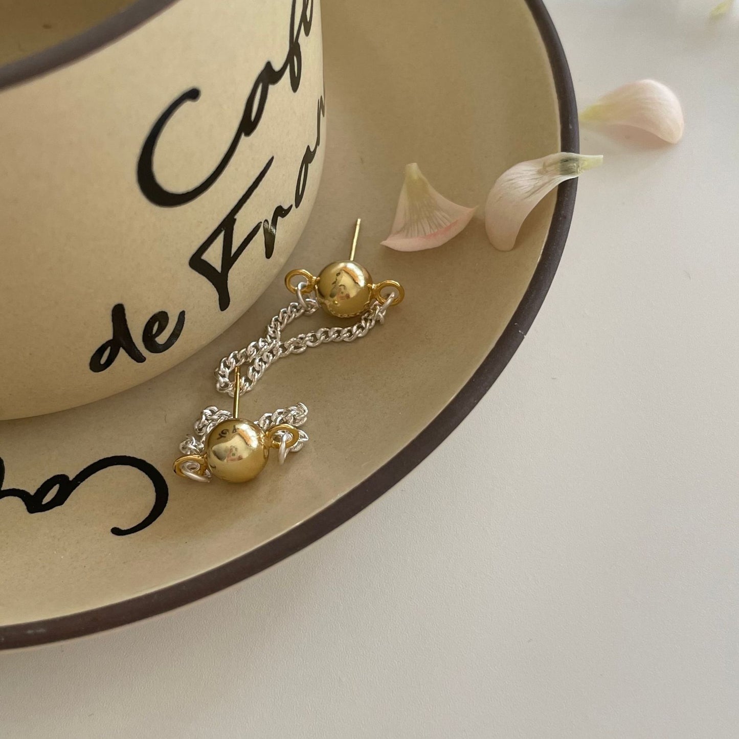 Orecchini a cerchio minimalisti a forma di stella in argento sterling S925, fatti a mano con design geometrico circolare