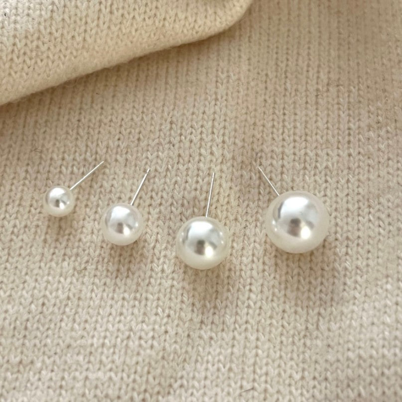 Pendientes de Plata de Ley 925 Minimalistas con Forma de Gota y Perla de Agua Dulce para Mujer