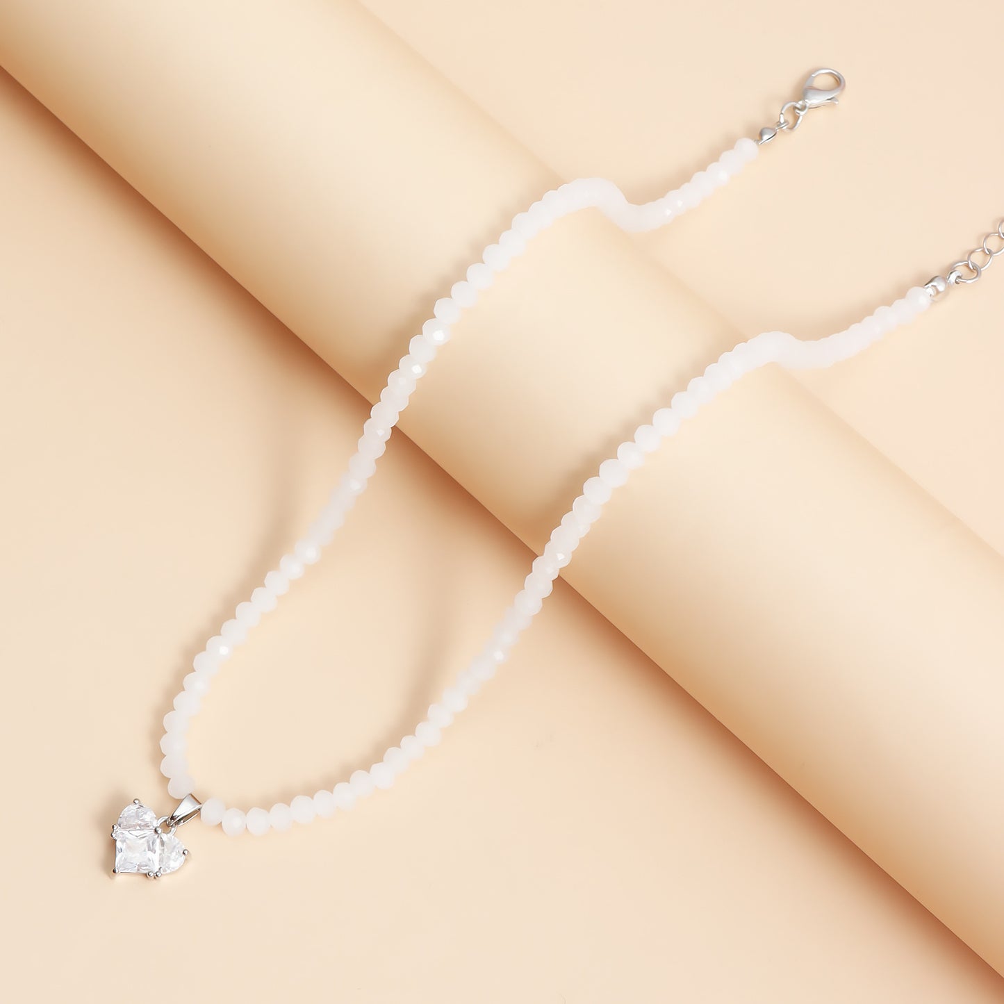 Pendientes de aro dobles de moda con colgante de corazón de circonita, ligeros, de metal de lujo, para mujer