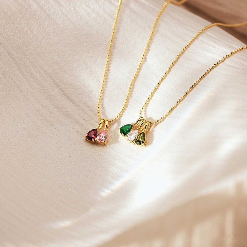 Collana a catena con ciondolo geometrico a goccia in acciaio al titanio placcato oro 18 carati, con barra a charm, unisex