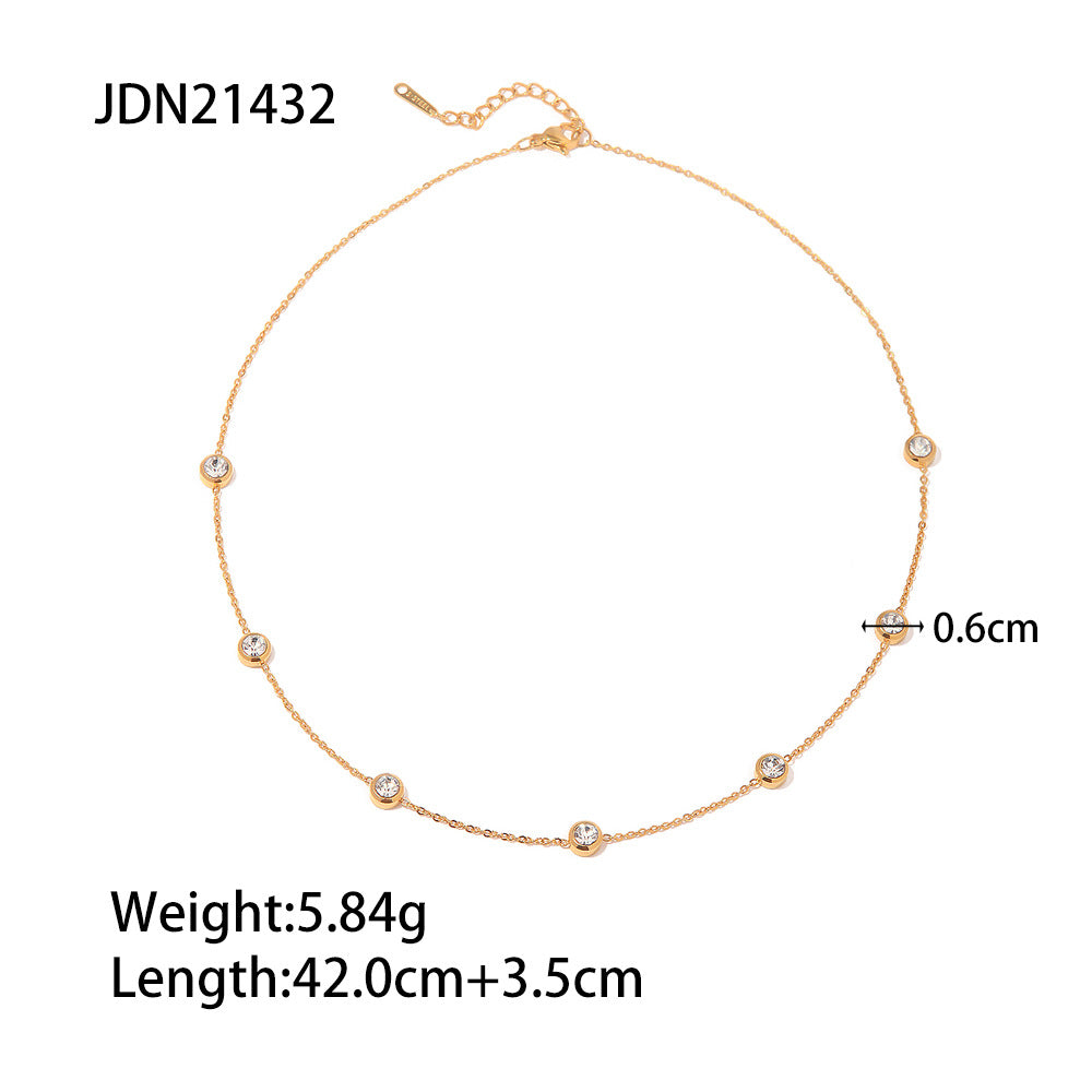Elegante Collana a Forma di Stella Marina in Acciaio al Titanio con Finitura Placcata per Donne, Pendente Geometrico Minimalista su Catena in Acciaio Inossidabile