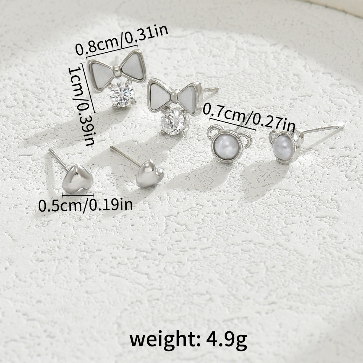 Pendientes de Mariposa para Mujer Inspirados en el Bosque con Incrustaciones de Perla y Circonita Cúbica en Base de Cobre con Postes de Acero Inoxidable