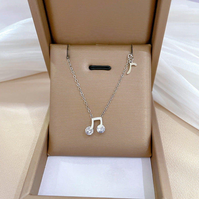 Collana in acciaio al titanio geometrica minimalista per unisex con catena irregolare