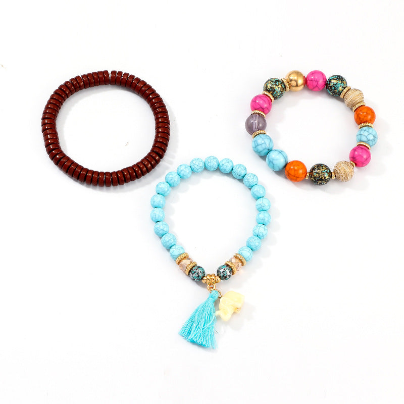Set Cavigliera con Ciondolo Ananas Minimalista con Nappe Blu e Nere per Bambini, Cavigliera in Lega con Accento a Stella