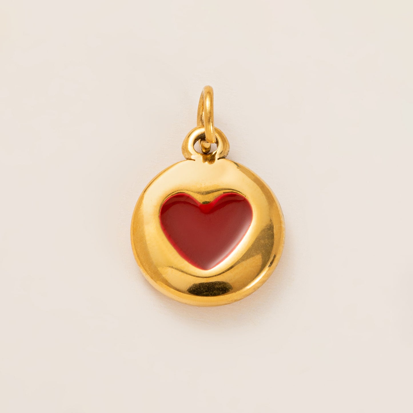 Minimalist Geometric Heart Stainless Steel PVD 18K Gold Plated DIY Charm Bar Necklace