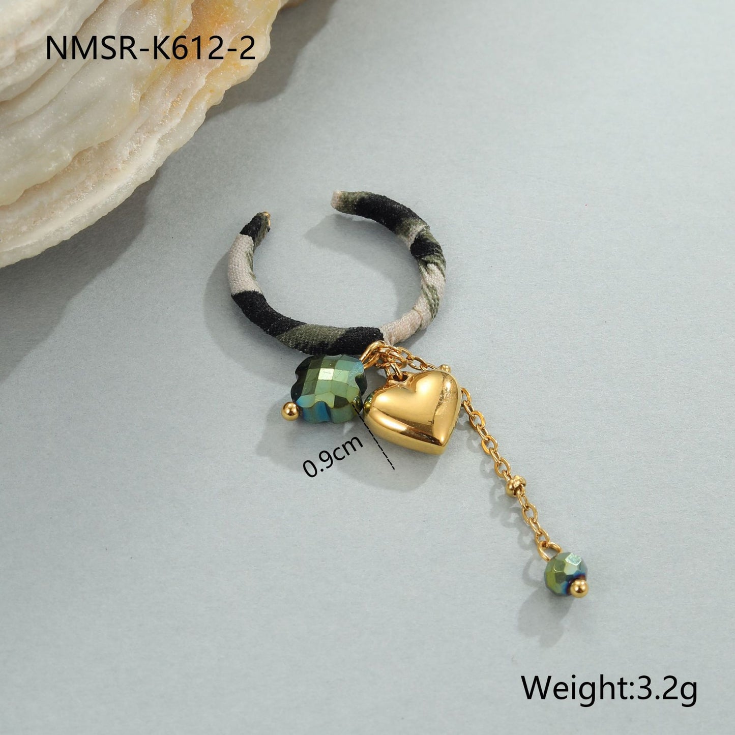 Collar con colgante de corazón de leopardo de moda en acero inoxidable con galvanoplastia para mujer