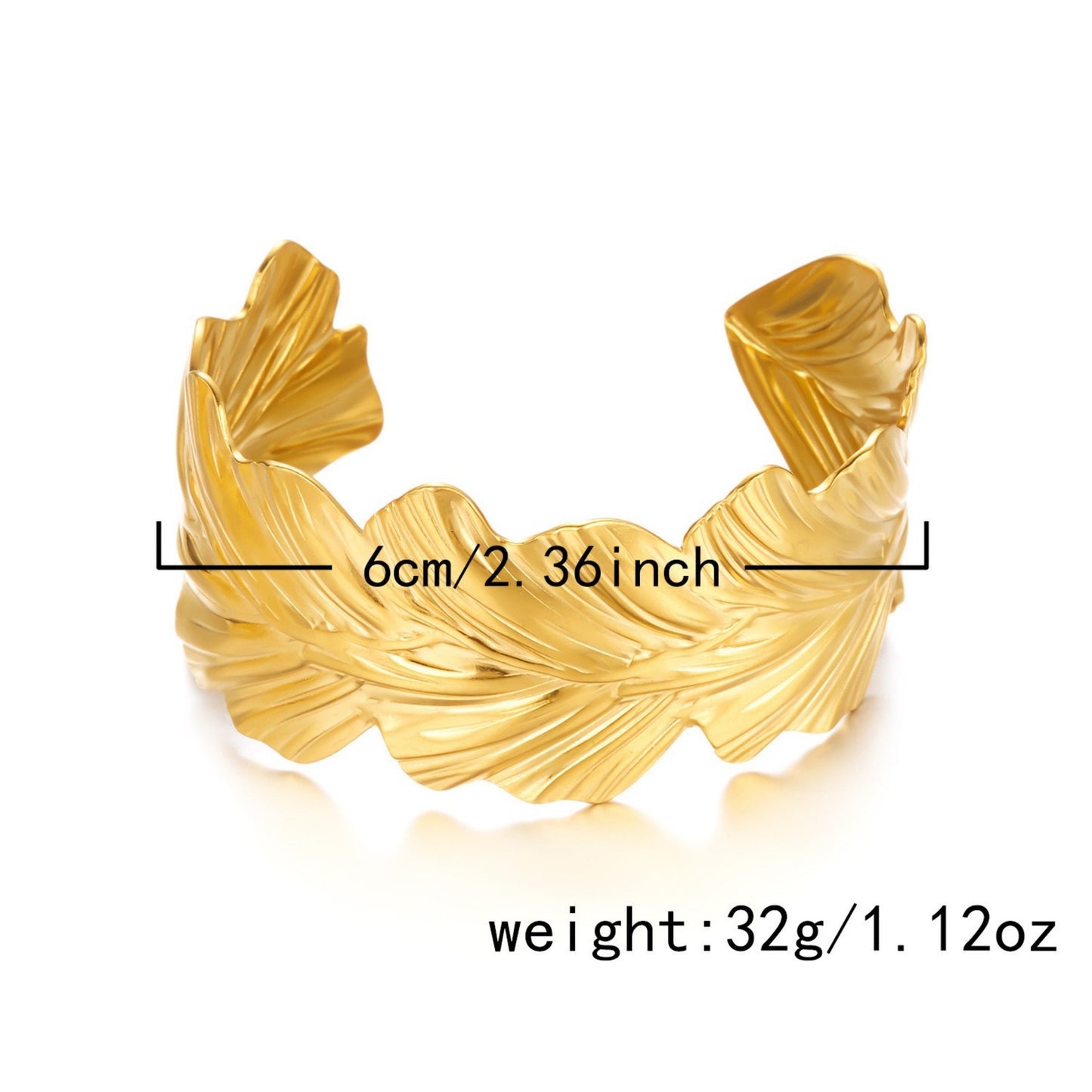 Punk Stainless Steel Plated Irregular Heart Geometric Wide Cuff Bracelet
