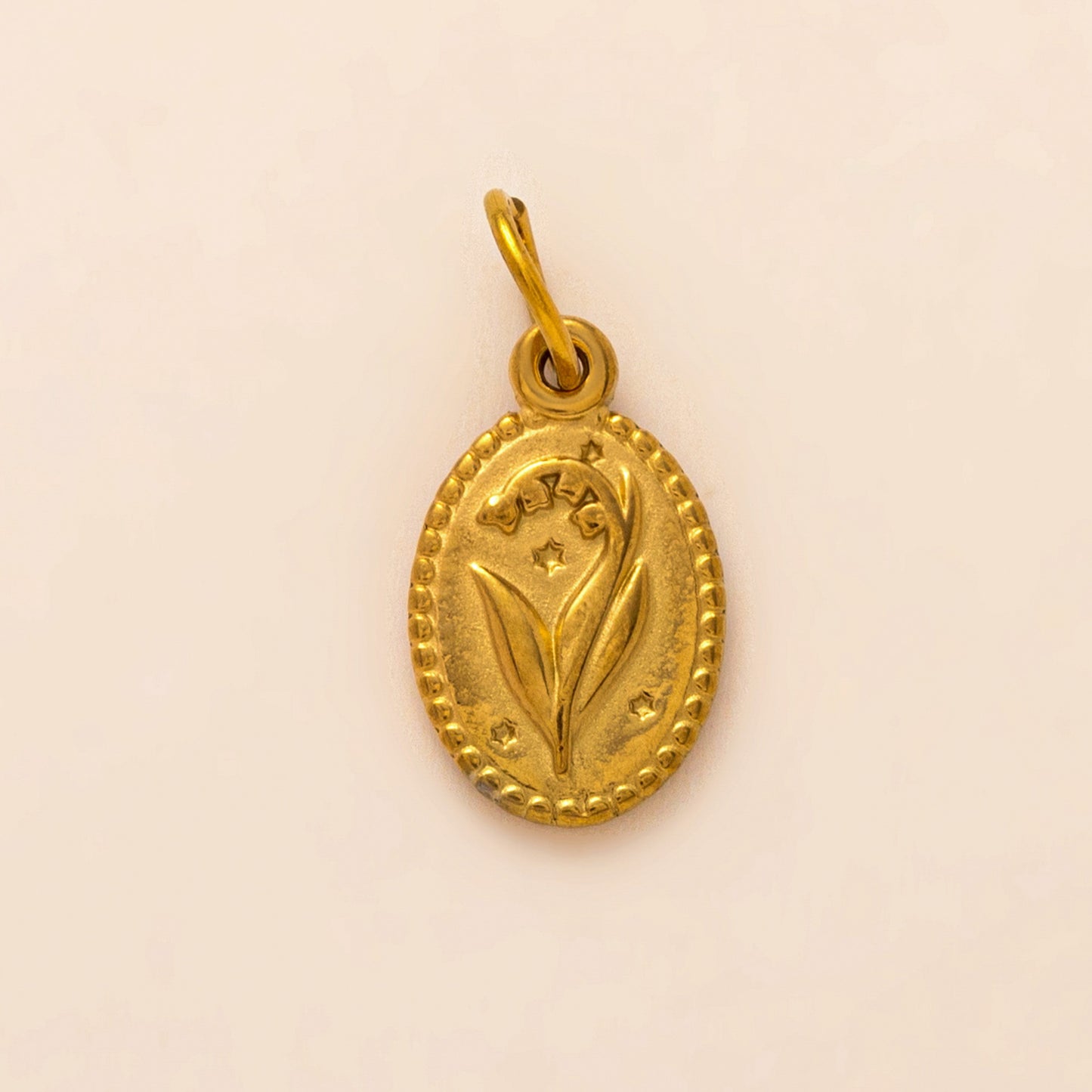 Vintage Irregular Geometric Stainless Steel PVD Gold Plated Charm Bar Pendant