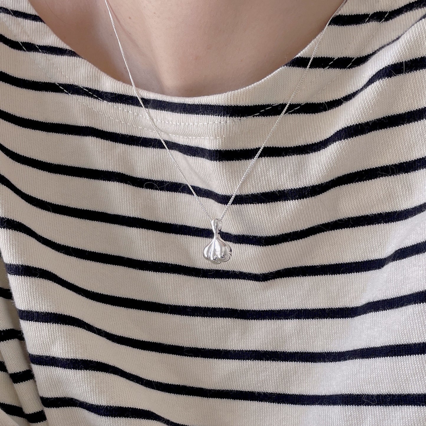 Minimalist Geometric Rainbow Pendant Necklace in 925 Sterling Silver with Plated Finish on Snake Chain