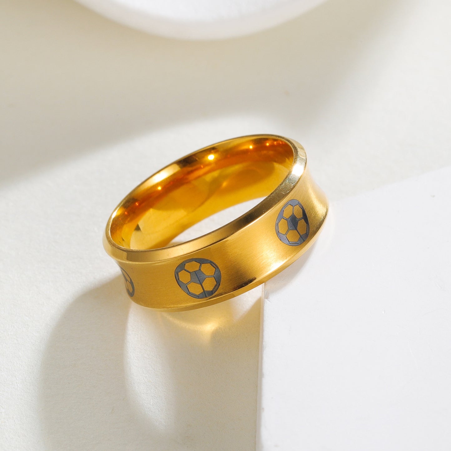 Anello Geometrico Unisex in Acciaio Inossidabile