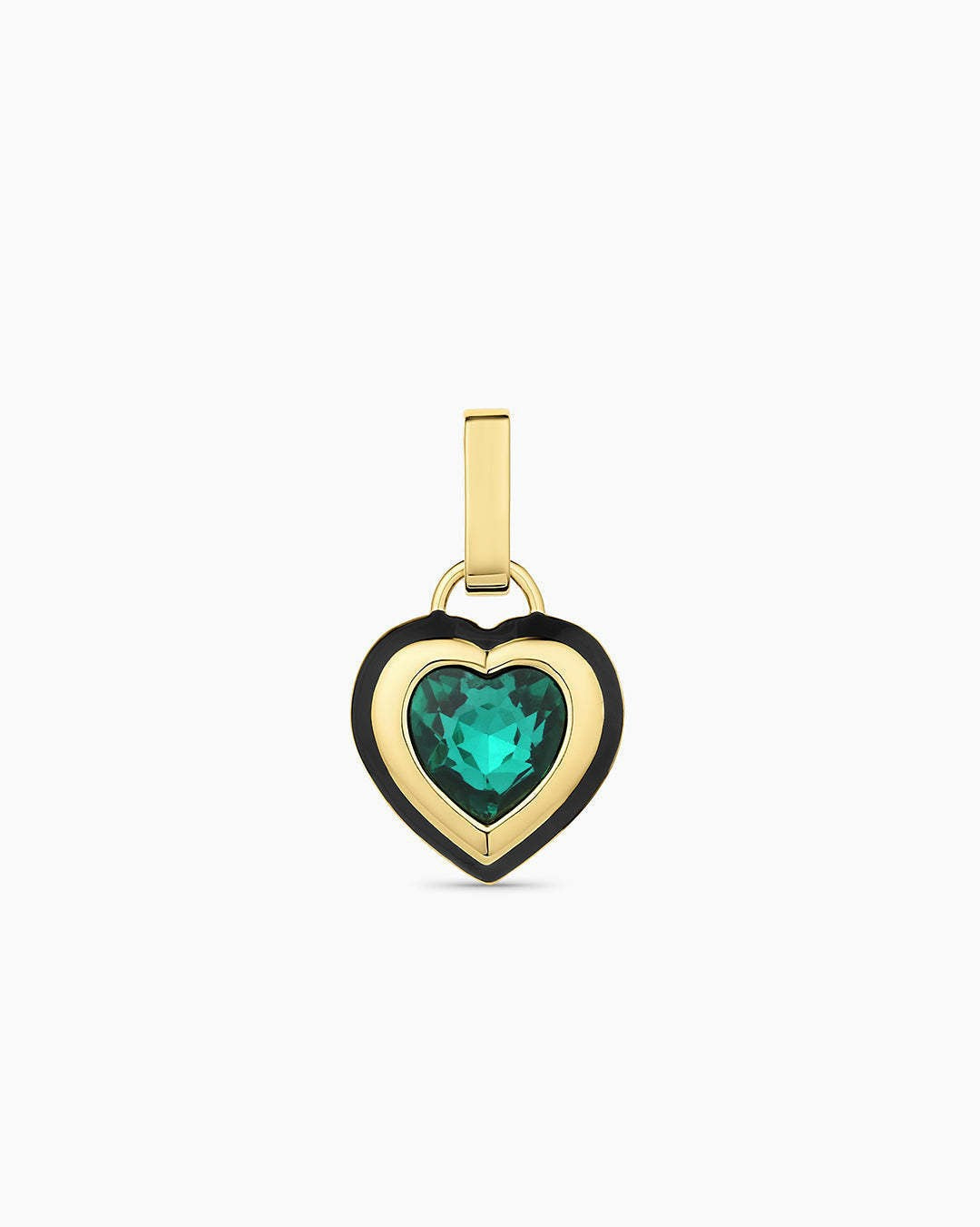 Bohemian Vintage Heart Geometric Brass Plated Pendant Necklace for Women DIY Charm Bar