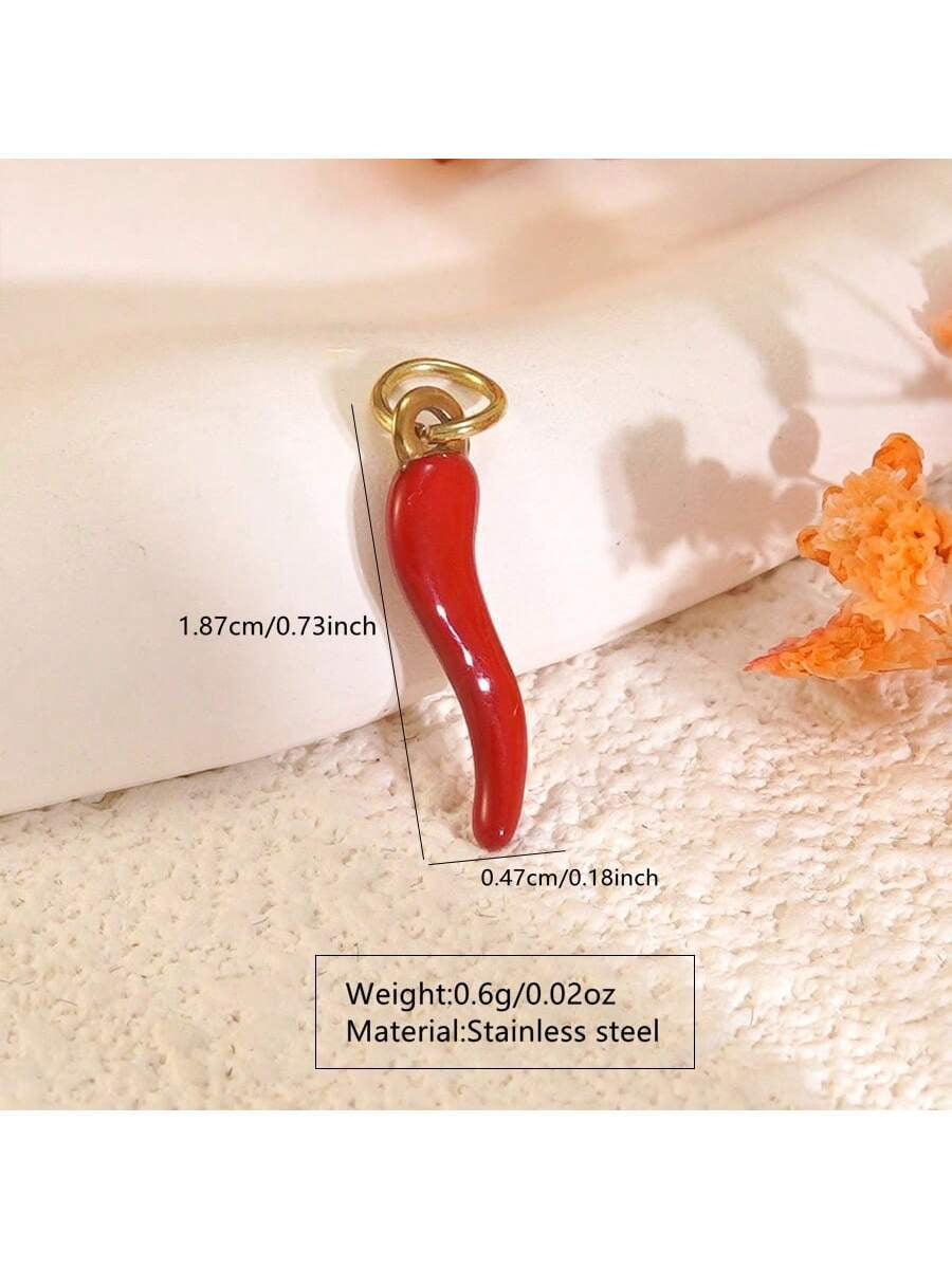 Vintage Heart Stainless Steel Plated Charm Bar Pendant