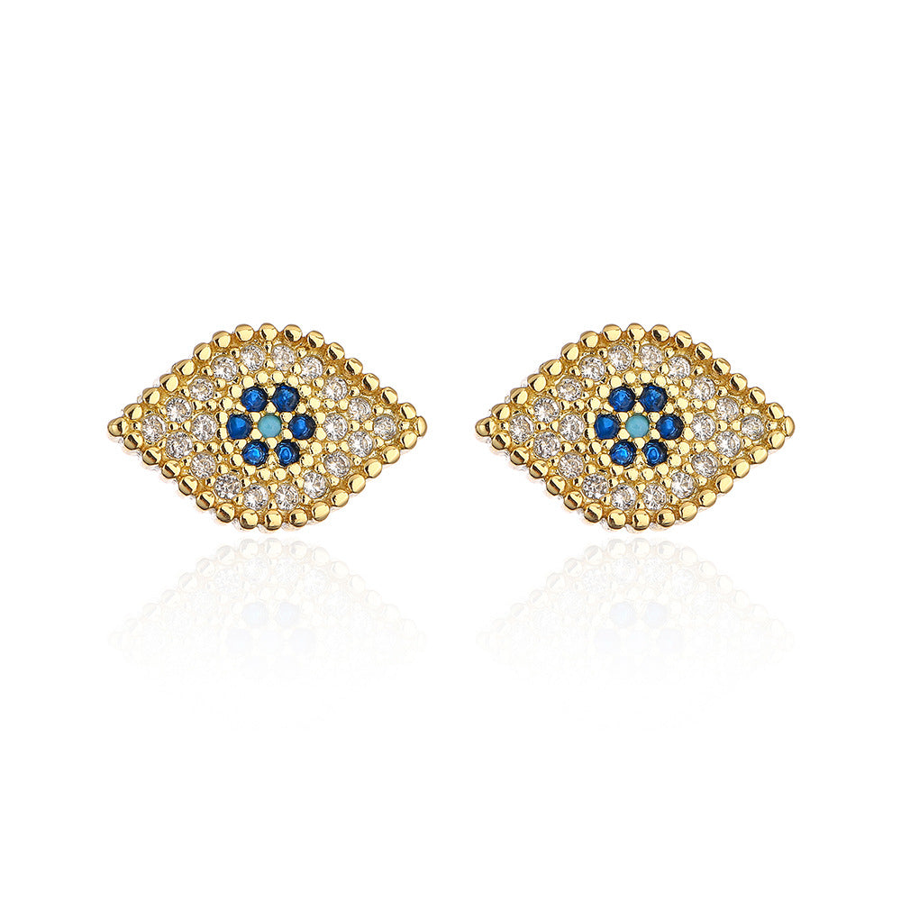 Minimalist Butterfly-Shaped Copper Earrings with Gold Plating and Micro-Pave Zirconia Accents