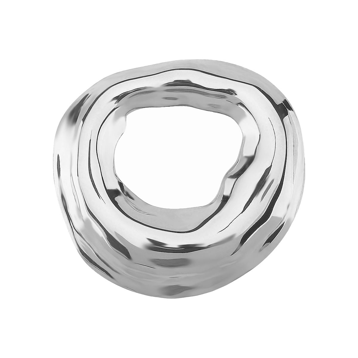 Spilla rotonda geometrica stile vintage in acciaio inossidabile con finitura placcata per abbigliamento da lavoro femminile