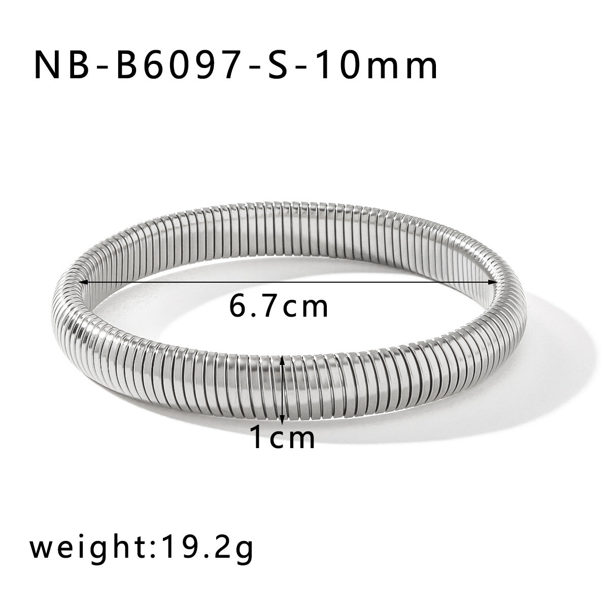 Bracciale con Fascia Larga Elastica a Spina di Serpente in Stile Vintage da Donna, Realizzato in Acciaio Inossidabile con Placcatura in Oro 18K