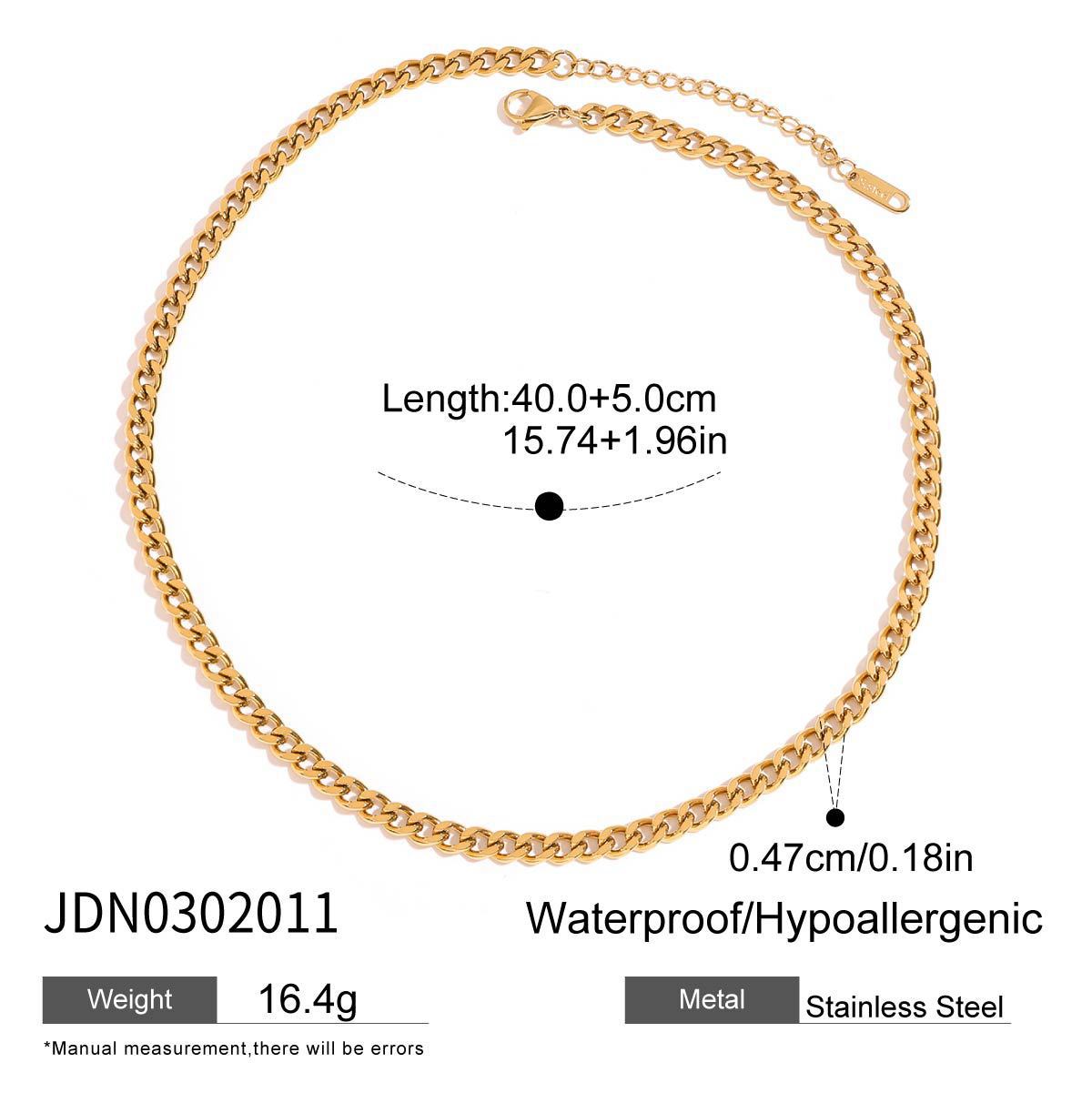 Geometric Titanium Steel Pendant Plated Stainless Steel Necklace for Women