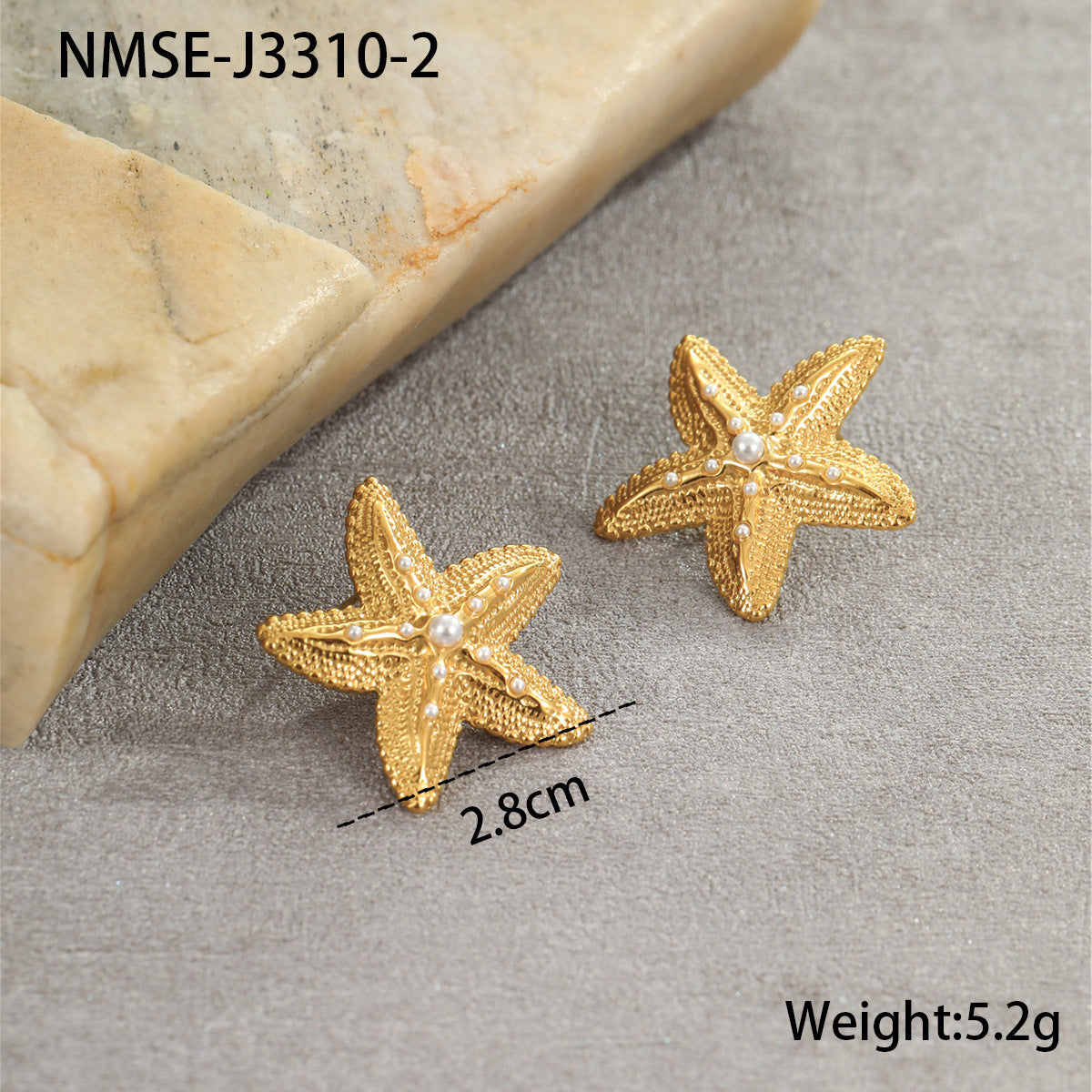 Aretes de acero inoxidable con forma de estrella de moda, incrustaciones de circonita y perlas para mujer